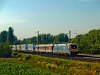 The 1047 004-5 seen hauling a Ro-La train between Komárom and Szőny