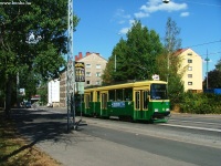 Nr II. villamos a 3T viszonylaton Helsinki Alppiharju negyedében