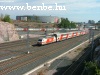 Egy InterCity2 vonat Sr2 mozdonyával Turku felé tart, a háttérben egy Pendolino áll ki Ilmala depóból
