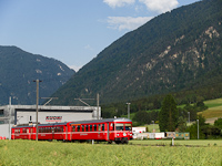 The Be 4/4 514 between Felsberg and Domat/Ems