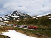 A Matterhorn-Gotthardbahn HGe 4/4<sup>II</sup> 5 Oberalppasshöhe-Calmot és Tschamut-Selva között