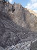 A nagy flimsi földcsuszamlás során összeállt kőzet a Rajna-szurdokban Versamnál