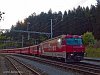 The RhB Ge 4/4<sup>III</sup> 651 <q>Glacier on Tour</q> high-performance mountain railway electric locomotive at Reichenau-Tamins station