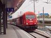 The ÖBB 2016 027-1 is hauling a passenger train to Pozsony (Bratislava) at Wien Stadlau
