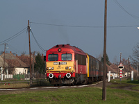 A MÁV-TR M41 2162 a híres  Fekete vonattal  Kocsordon