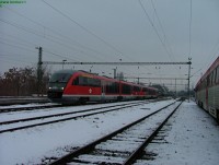 The 6342s 017 and 013 departing to Nyíregyháza