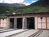A Gornergratbahn kocsiszín Zermattban