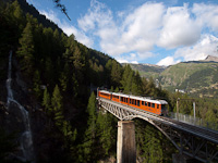 Egy ismeretlen Gornergratbahn Bhe 4/6  Zermatt és Findelbach között