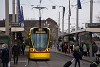 Egy ismeretlen Baselland Transport (BLT) Stadler Tango a Dornach Bahnhof felé tartó 10-es interurbán viszonylaton Basel SBB állomáson