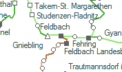 Feldbach szolgálati hely helye a térképen