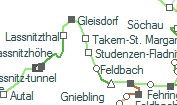 Studenzen-Fladnitz szolgálati hely helye a térképen