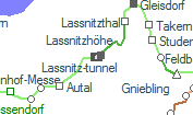 Lassnitz-tunnel szolgálati hely helye a térképen