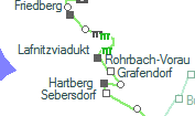 Rohrbach-Vorau szolgálati hely helye a térképen