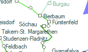 Söchau szolgálati hely helye a térképen