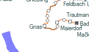 Gnas szolgálati hely helye a térképen