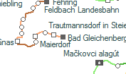Bad Gleichenberg szolgálati hely helye a térképen