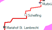 Scheifling szolgálati hely helye a térképen