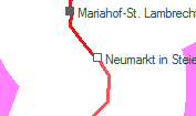 Neumarkt in Steiermarkt szolglati hely helye a trkpen