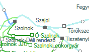 A vonalszakasz helye a trkpen