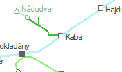 Kaba szolgálati hely helye a térképen