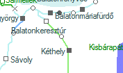 Balatonújlak szolgálati hely helye a térképen
