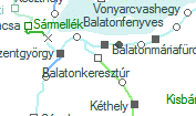Balatonkeresztúr szolgálati hely helye a térképen