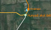 Hunyadi akol delta szolgálati hely helye a térképen