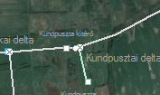 Kundpusztai delta szolgálati hely helye a térképen