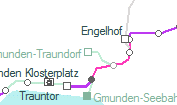 Gmunden-Traundorf szolgálati hely helye a térképen