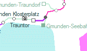 Gmunden-Seebahnhof szolgálati hely helye a térképen