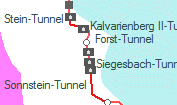 Forst-Tunnel szolgálati hely helye a térképen