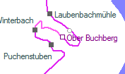 Ober Buchberg szolgálati hely helye a térképen