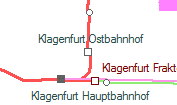 Klagenfurt Ostbahnhof szolgálati hely helye a térképen