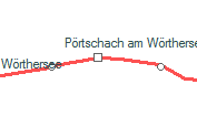 Pörtschach am Wörthersee szolgálati hely helye a térképen