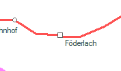 Föderlach szolgálati hely helye a térképen