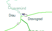 Dravograd szolgálati hely helye a térképen