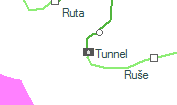 Tunnel szolgálati hely helye a térképen