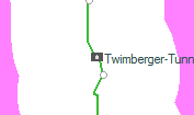 Twimberger-Tunnel szolgálati hely helye a térképen