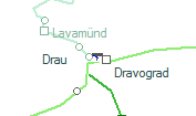 Drau szolgálati hely helye a térképen
