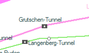 Grutschen-Tunnel szolgálati hely helye a térképen