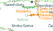 Vydrovo szolgálati hely helye a térképen