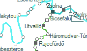 Litvailló szolgálati hely helye a térképen
