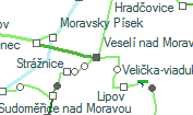 Veselí nad Moravou szolgálati hely helye a térképen