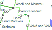 Velička-viadukt szolgálati hely helye a térképen