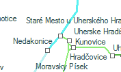 Staré Mesto u Uherského Hradiště szolgálati hely helye a térképen