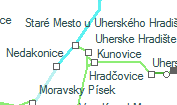 Uherske Hradište szolgálati hely helye a térképen