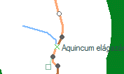 Aquincum szolgálati hely helye a térképen