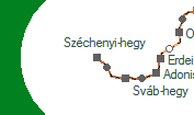 Szchenyi-hegy szolglati hely helye a trkpen