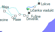 Lič szolgálati hely helye a térképen
