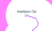 Interlaken Ost szolgálati hely helye a térképen